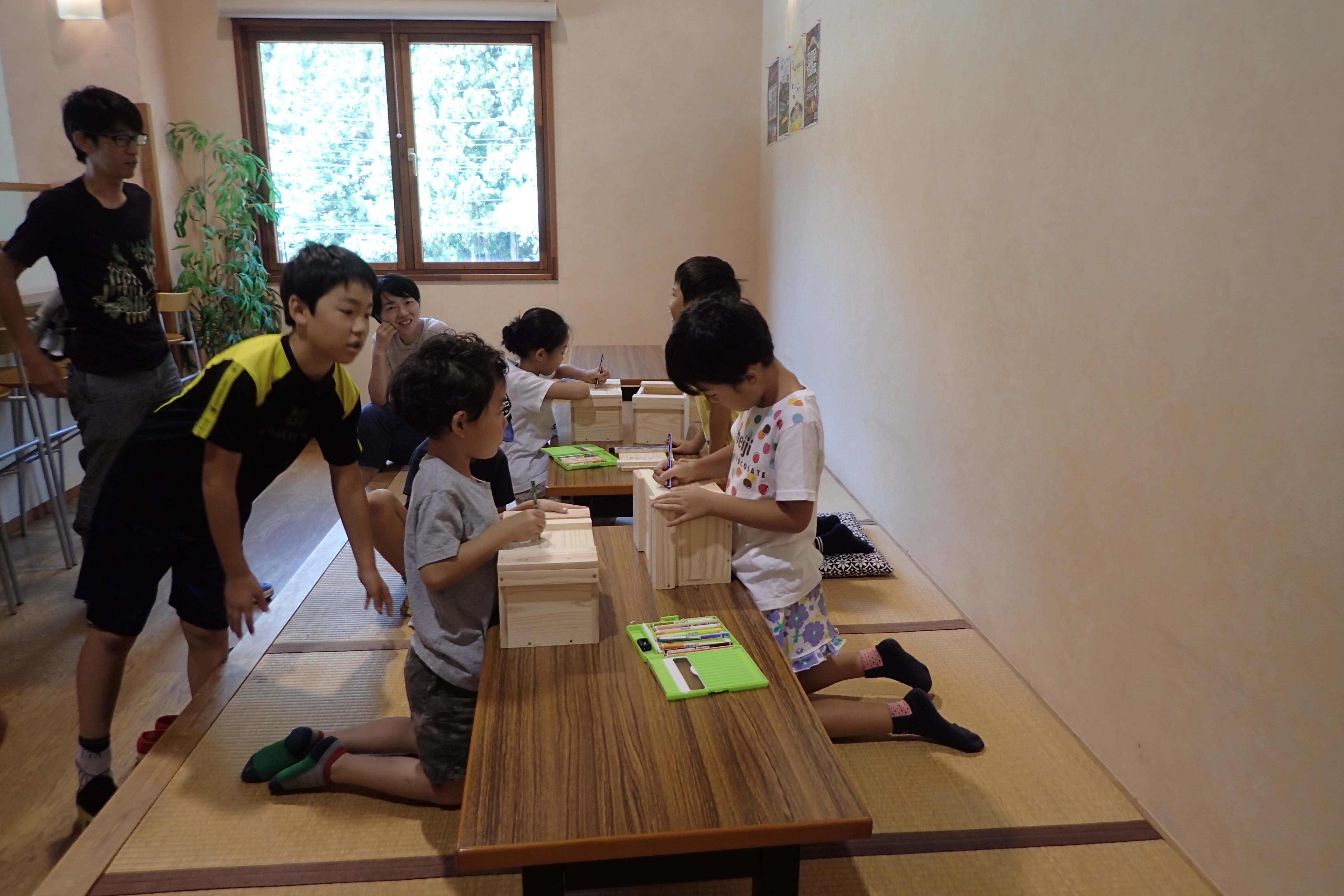 夏休み親子木工教室2