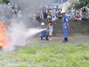 自治会での防災訓練指導