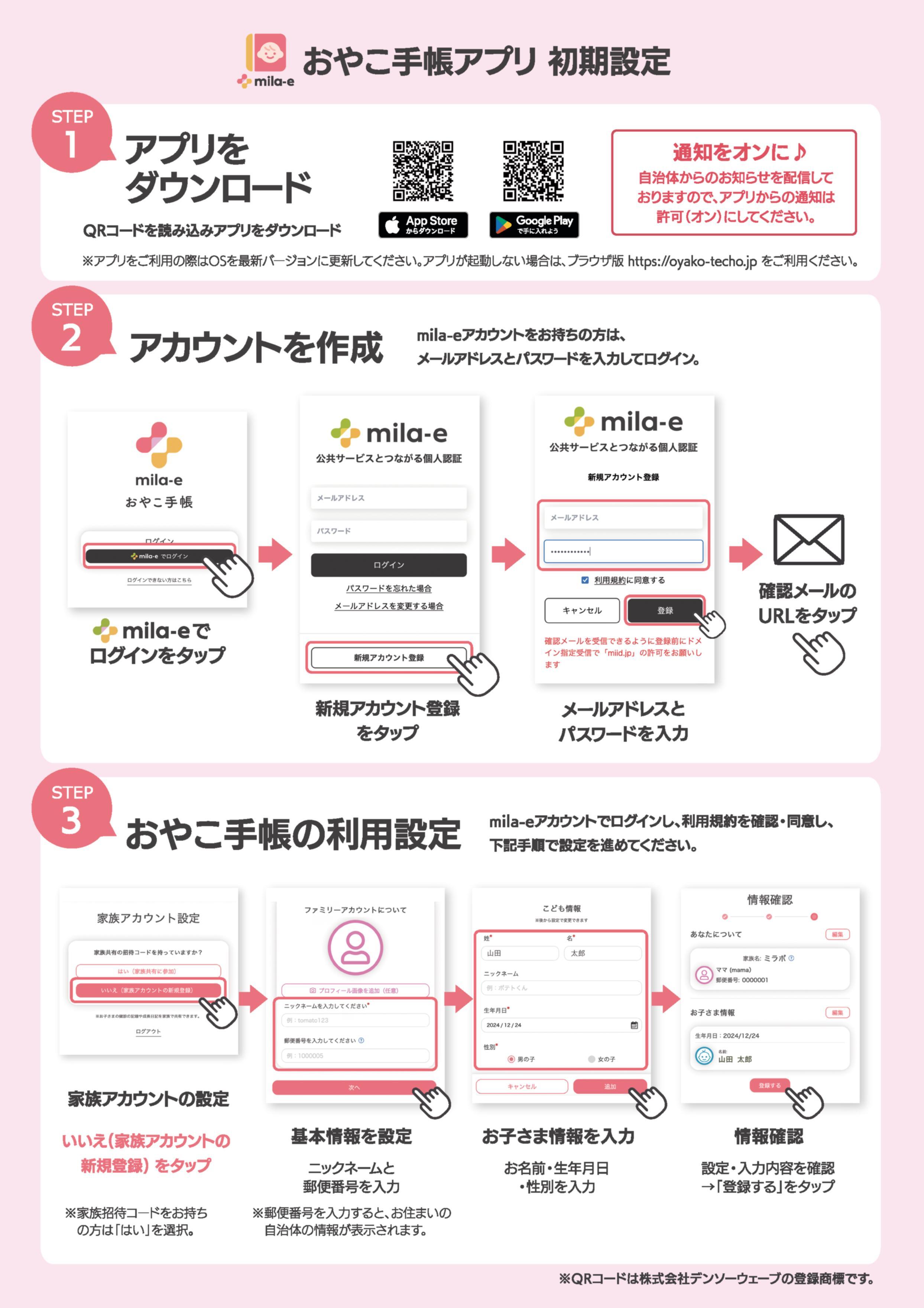 登録方法